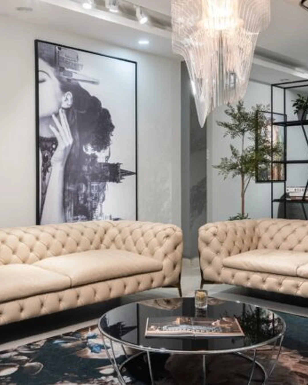 Sofa da Italia Belle Époque 1014 — Calia Italia, trưng bày showroom HN